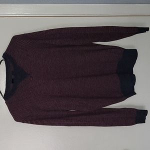 Jcrew crewneck sweater small blue and orange